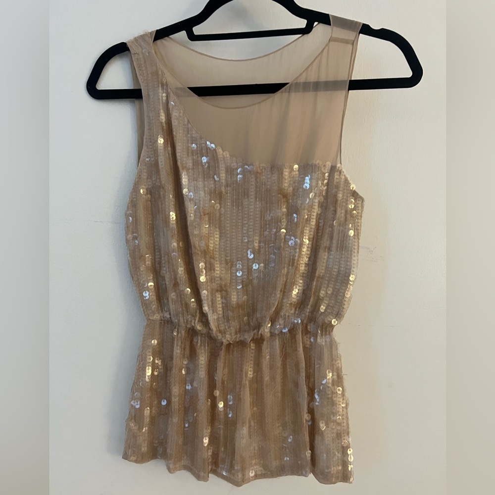 XS Alice and Olivia sequin top